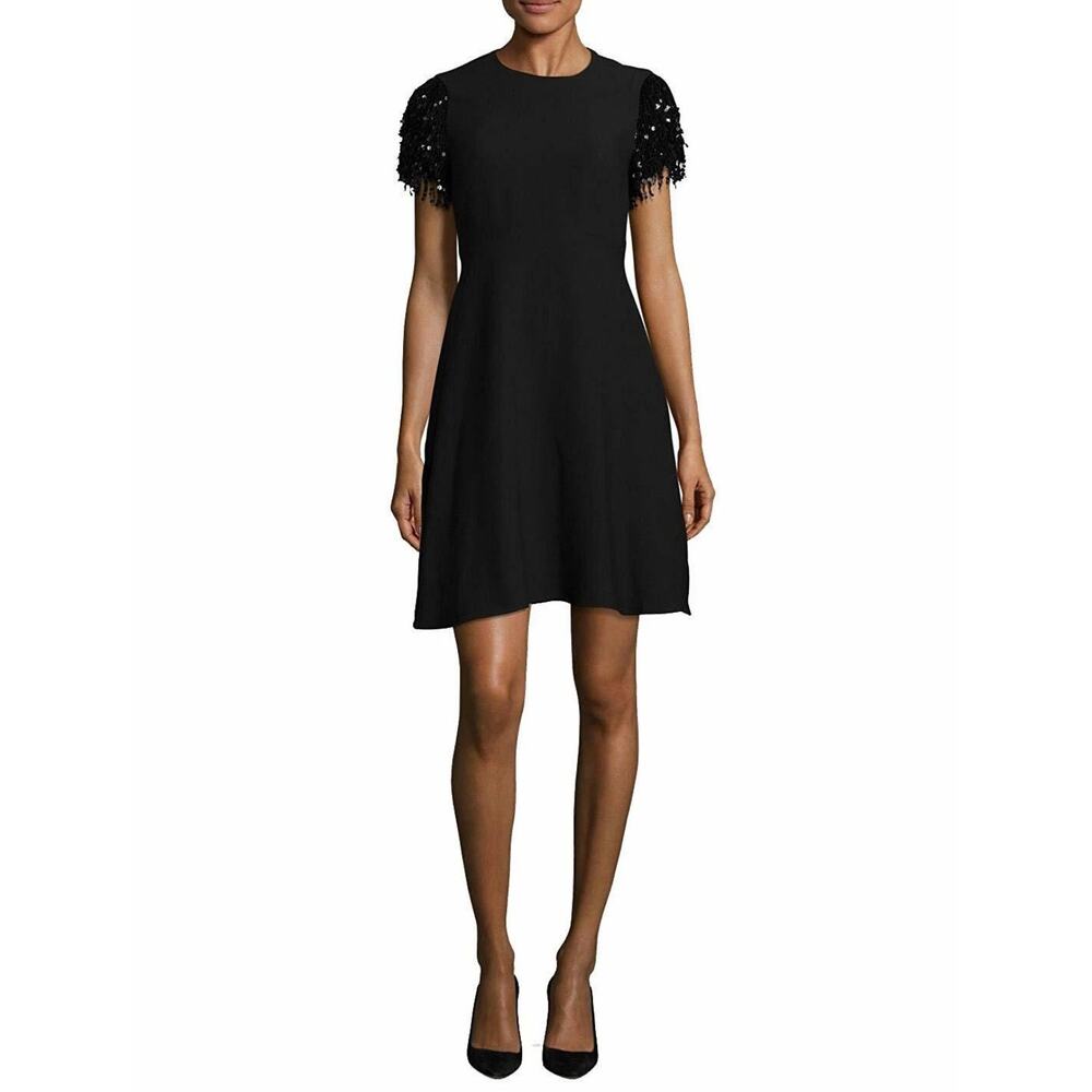 Kate Spade Cocktail Dress Size Size 14 Black Sequin Sleeve Party NWT Holidays